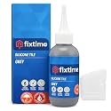 Silicone Tile Repair Kit – Premixed Fast-Drying Gray Caulk, Filler, and Sealer for Cracked Bathroom, Kitchen, and Floor Tiles (225g / 8 oz)