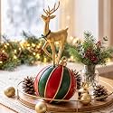 SiliFine Christmas Reindeer Figurine 12 X 5 Inch Resin Deer Statue