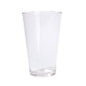 Silipint 16oz Silicone Pint Glass - Unbreakable BPA-Free Reusable Silicone Drinking Cup - Flexible Dishwasher and Microwave Safe - Stemless Glass for Coffee Smoothies (Crystal Clear) Pack of 1