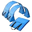 Silipull 2 Set Dog Agility Tunnel Sandbags Adjustable for 18"-26", Blue