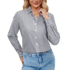 siliteelon Button Down Shirts for Women Oxford
