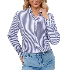 siliteelon Button Down Shirts for Women Oxford