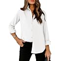 siliteelon Striped Button Down Shirts Women Cotton