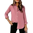 siliteelon Striped Button Down Shirts Women Cotton