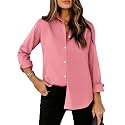 siliteelon Striped Button Down Shirts Women Cotton