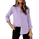 siliteelon Striped Button Down Shirts Women Cotton