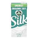 Silk Organic Unsweetened Soy Milk • Dairy Alternative • Plant Based Beverage, 32 fl oz / 946 ml