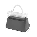 Silk Purse Organizer Insert Fits Hermes Kelly, Luxury Satin Bag Shaper with Divider, Silky Smooth Non-Slip Handbag Organizer for Designer Bags