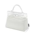 Silk Purse Organizer Insert Fits Hermes Kelly, Luxury Satin Bag Shaper with Divider, Silky Smooth Non-Slip Handbag Organizer for Designer Bags