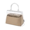Silk Purse Organizer Insert Fits Hermes Kelly, Luxury Satin Bag Shaper with Divider, Silky Smooth Non-Slip Handbag Organizer for Designer Bags