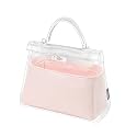 Silk Purse Organizer Insert Fits Hermes Kelly, Luxury Satin Bag Shaper with Divider, Silky Smooth Non-Slip Handbag Organizer for Designer Bags