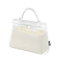 Silk Purse Organizer Insert Fits Hermes Kelly, Luxury Satin Bag Shaper with Divider, Silky Smooth Non-Slip Handbag Organizer for Designer Bags