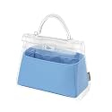 Silk Purse Organizer Insert Fits Hermes Kelly, Luxury Satin Bag Shaper with Divider, Silky Smooth Non-Slip Handbag Organizer for Designer Bags