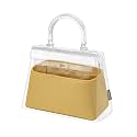 Silk Purse Organizer Insert Fits Hermes Kelly, Luxury Satin Bag Shaper with Divider, Silky Smooth Non-Slip Handbag Organizer for Designer Bags