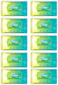 silk soft antibacterial wipes 10 pulls pack of 10