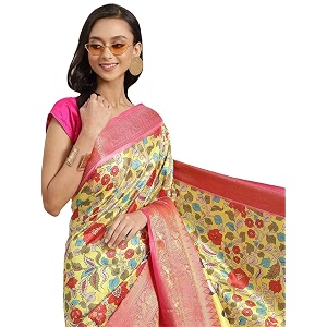 Silk Zone Womens Banarasi Art Silk Digital