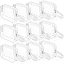 Silkfly 24 Pack White Clear Toiletry Bag PVC Travel Cosmetic Bag with Handle Strap Makeup Pouch with Zipper for Women Summer Vacation Salon Teacher Gift