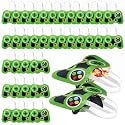 Silkfly 24 Video Game Party Favor Bags, Reusable, Green