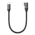 Silkland Right Angle USB 4 Cable Data 40Gbps for Thunderbolt 4 240W 1FT