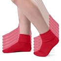 Silky Toes Kids Seamless Crew Socks for Boys &amp; Girls, Viscose from Bamboo