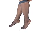 Plus Size Knee High Socks for Women | 15D Sheer Stockings, Nylon Knee Highs