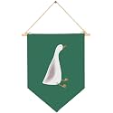 Silly Goose Nursery Wall Decor-Cute Goose Flag Wall Decor Gift for Baby Kids-Canvas Hanging Pennant Banner Wall Sign for Nursery Baby Room Kids Room Playroom