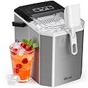 Silonn Ice Maker Countertop Stainless Steel Portable