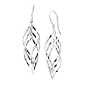 Silpada 'Whirlwind' Sterling Silver Twisted Drop Earrings