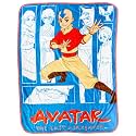 Silver Buffalo Avatar Last Airbender Aang Zuko, Throw Blanket, 45x60in