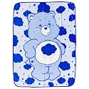 Silver Buffalo Care Bears Grumpy Bear 45" x 60" Fleece Throw, Soft and Cozy Blanket, 185 GSM