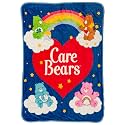 Silver Buffalo Care Bears Rainbow Heart Logo, Fleece Throw Blanket, 45x60in