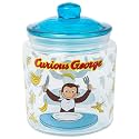 Silver Buffalo Curious George Glass Jar with Lid