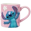 Silver Buffalo Disney Lilo and Stitch Angel Flowers, 3D Sculpted Mug, 20oz