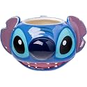 Silver Buffalo Disney Lilo and Stitch Ceramic 3D Sculpted Mug Featuring Stitch, 24 Ounces (Pack of 12)