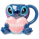 Silver Buffalo Disney Lilo and Stitch Ohana, 3D Sculpted Mug, 20oz
