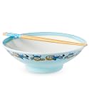 Silver Buffalo Disney Lilo and Stitch, Ramen Bowl with Chopsticks, 30oz
