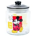 Silver Buffalo Disney Mickey Mouse Style, Glass Jar with Lid