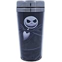 Silver Buffalo Disney Nightmare Before Christmas The Pumpkin King Jack Evil Smiling Stainless Steel Travel Mug, 16 Ounces