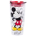 Silver Buffalo Disney Vintage Mickey Mouse Since 1928 Double Wall Travel Tumbler with Slide Close Lid, 20 Ounces