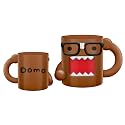 Silver Buffalo Domo With Nerd Glasses Ceramic 3D Sculpted Mug, 20oz