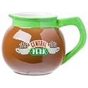 Silver Buffalo FRIENDS TV Central Perk Coffee Pot, 3D Sculpted Mug, 20oz