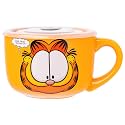 Silver Buffalo Garfield Smiling Cat Trust Quote, Ceramic Soup Mug, 24oz