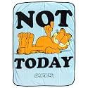 Silver Buffalo Garfield Not Today Quote, Fleece Throw Blanket, 45x60in