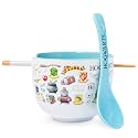 Silver Buffalo Harry Potter Wizard School, Ramen Bowl with Chopsticks, 20oz