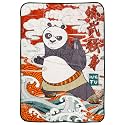 Silver Buffalo Kung Fu Panda Chinese Po, Fleece Throw Blanket, 45x60in