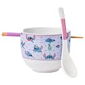 Silver Buffalo Lilo and Stitch Scrump, Ramen Bowl with Chopsticks, 20oz