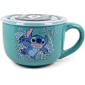 Silver Buffalo Lilo and Stitch Stay Weird Quote, Ceramic Soup Mug, 24oz