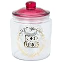 Silver Buffalo Lord of the Rings Elvish Gold Foil Glass Jar with Lid