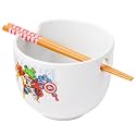 Silver Buffalo Marvel Retro Avengers, Ramen Bowl with Chopsticks, 20oz