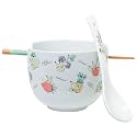 Silver Buffalo Pokémon Pikachu Fruit, Ramen Bowl with Chopsticks, 20oz